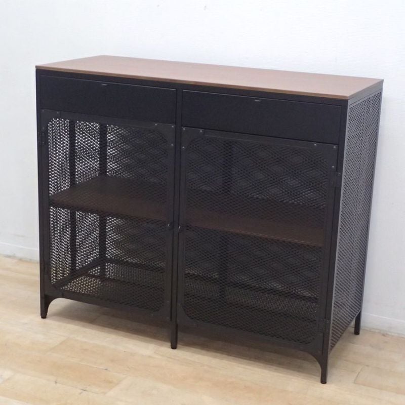 中古 USMハラー｜キャビネット リビング・ 1列3段 アントラサイト 中古