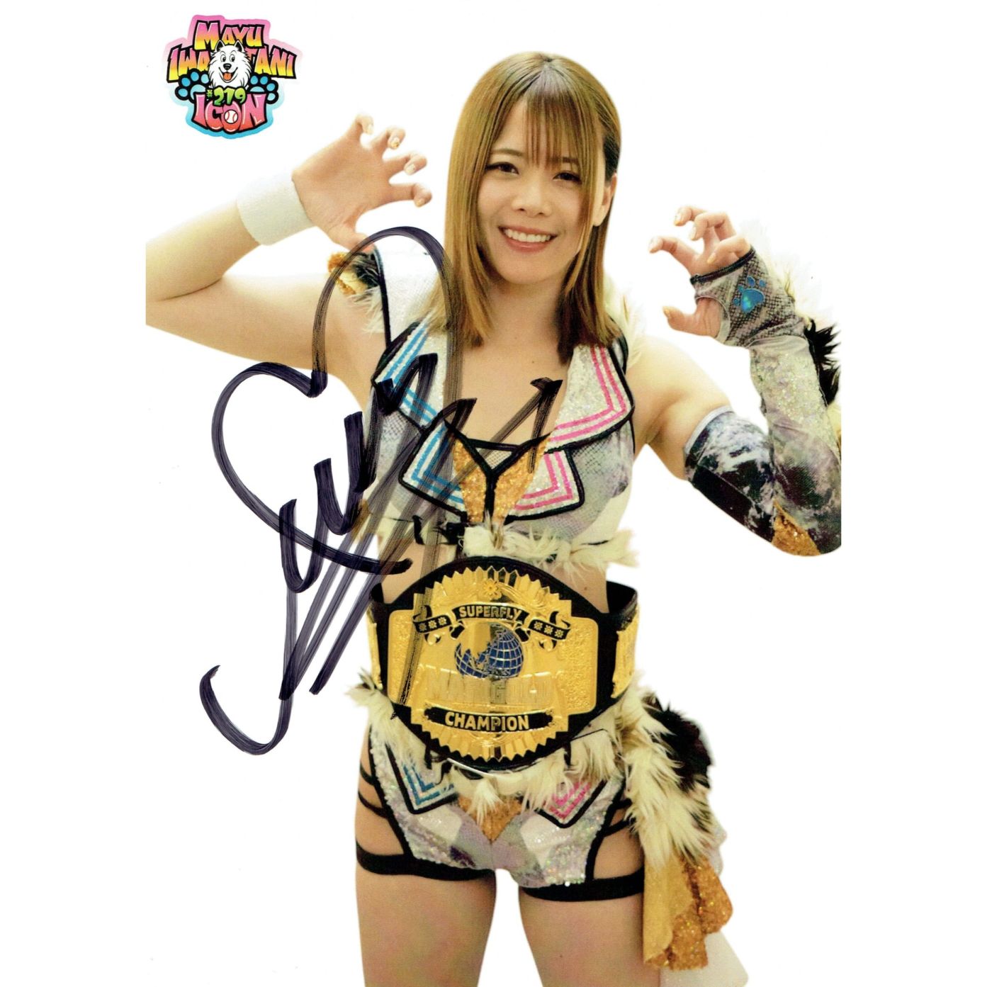 女子プロレス マリーゴールド 直筆サイン入りカード 岩谷麻優 トレカ