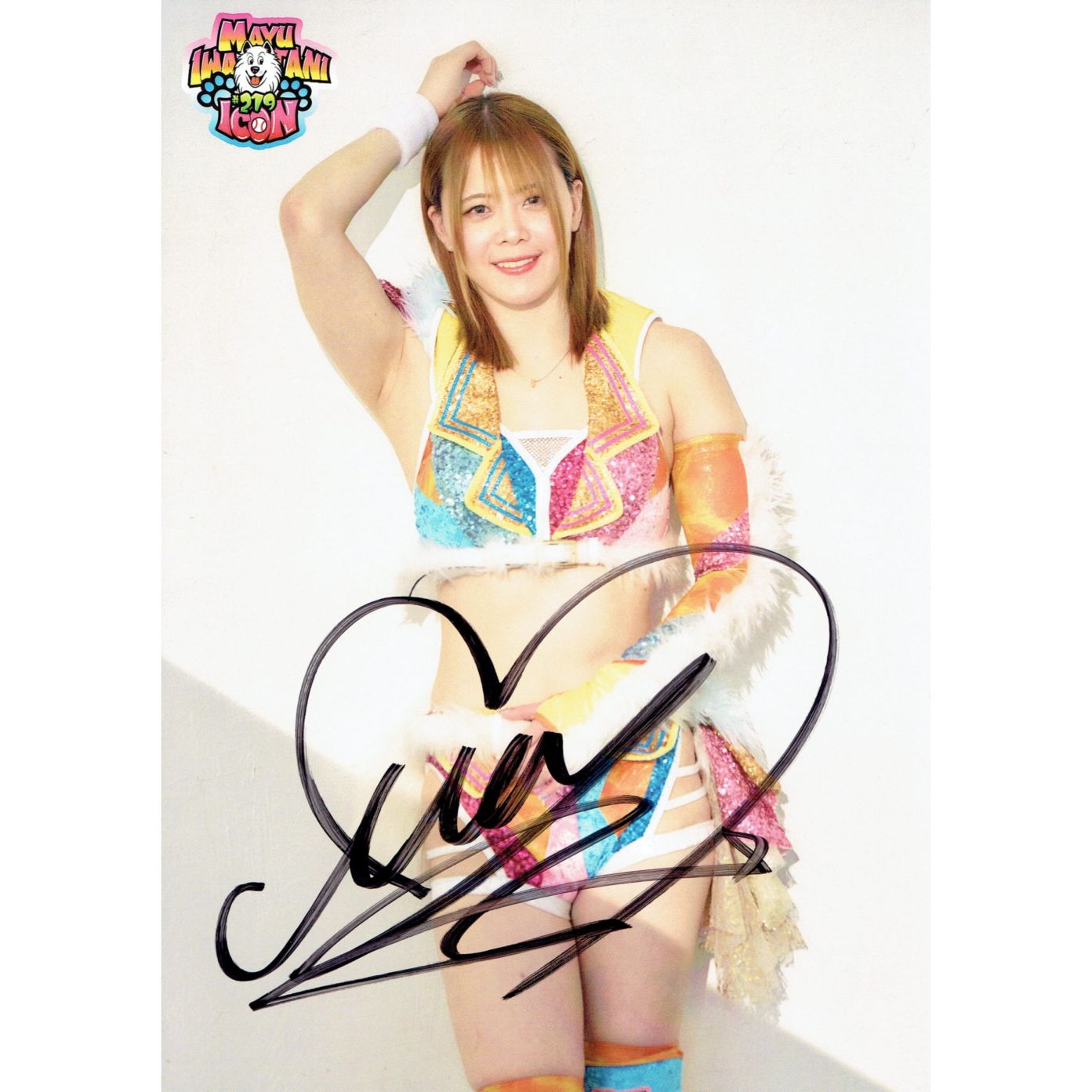 女子プロレス マリーゴールド 直筆サイン入りカード 岩谷麻優 トレカ