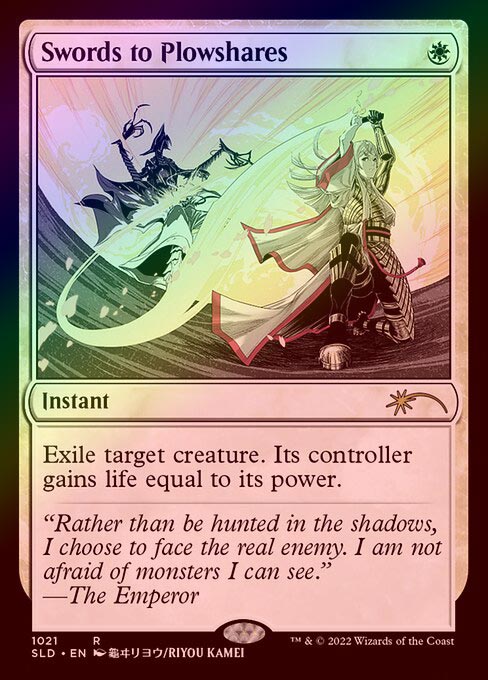 剣を鍬に/Swords to Plowshares プロモ 限定 foil 日本 MTG 剣を鍬に