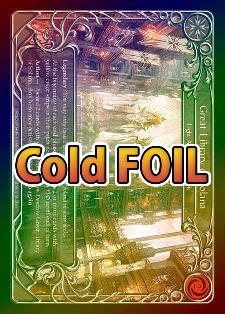 その他 great library of solana CF cold foil FAB Great Library of