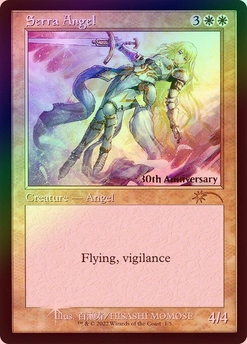 英語版 MTG セラの天使/Serra Angel 旧枠 foil PSA 10 MTG セラの