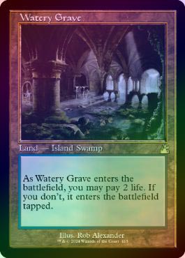 FOIL】【英】湿った墓/Watery Grave[土地R]【RVR】[旧枠] | モダン以下
