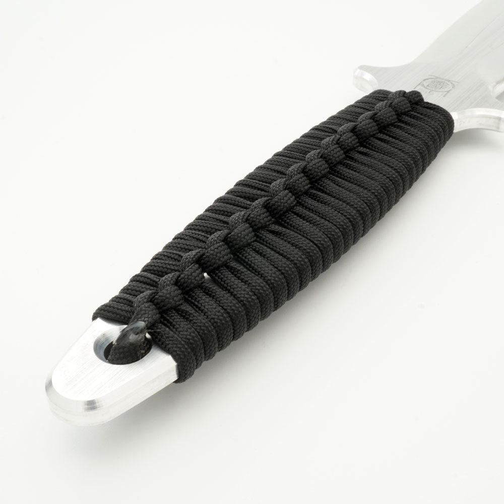 アルミ製トレーニングダガーナイフ(中) 両刃トレーナー Black