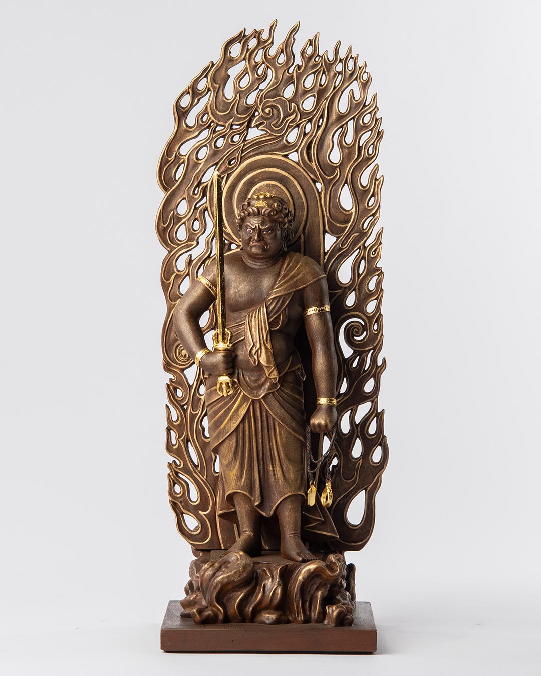 仏像】リアル仏像 木造 不動明王立像 | リアル仏像,木造リアル仏像