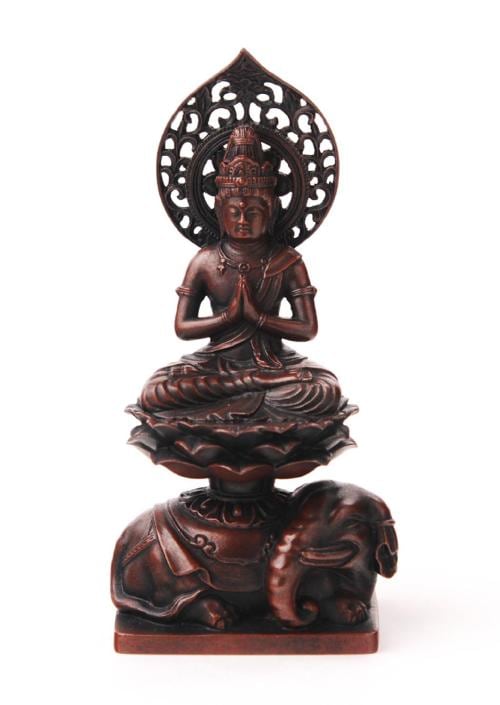 仏像】普賢菩薩 - 総高14.5cm 銅製 高岡銅器 | 日本の手技,高岡銅器の