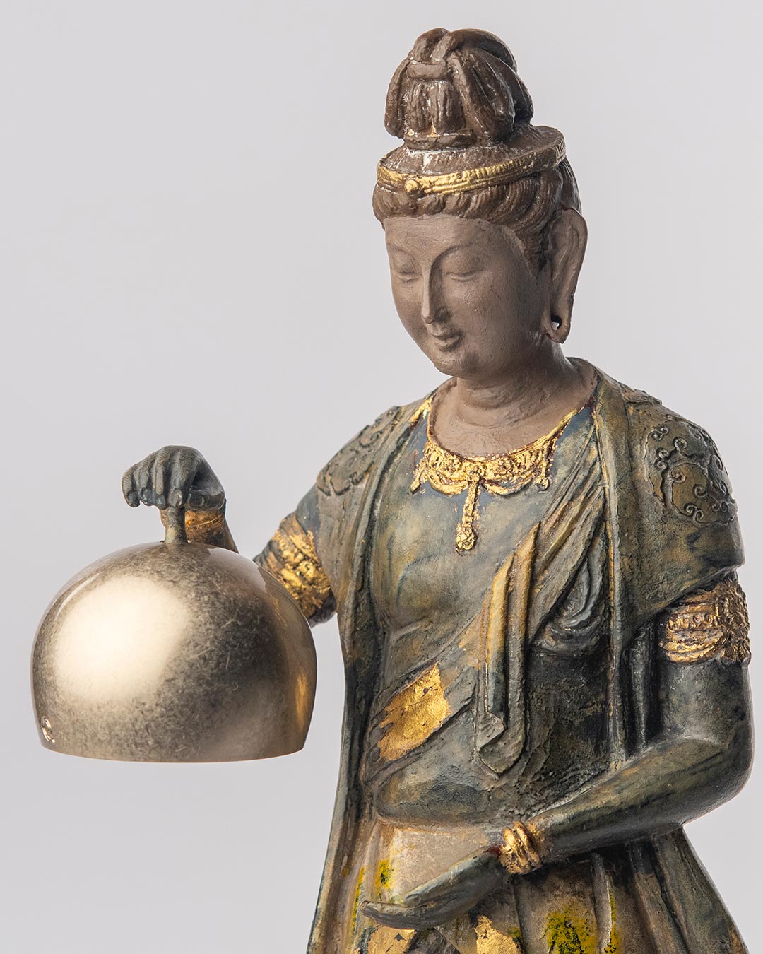 金船漆うさぎ 唐銅蓋置 喜多庄兵衛 月に兎 茶道 蓋置 金船漆うさぎ 唐