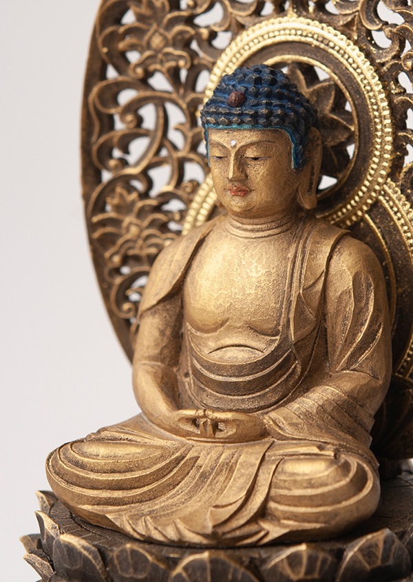 価格改定【仏像】阿弥陀如来像 戌・亥年の守り本尊です。原型師 松久朋
