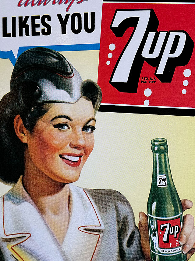 セブンアップ YOUR STANDBY ブリキ看板の通販・販売 | アメリカ雑貨の