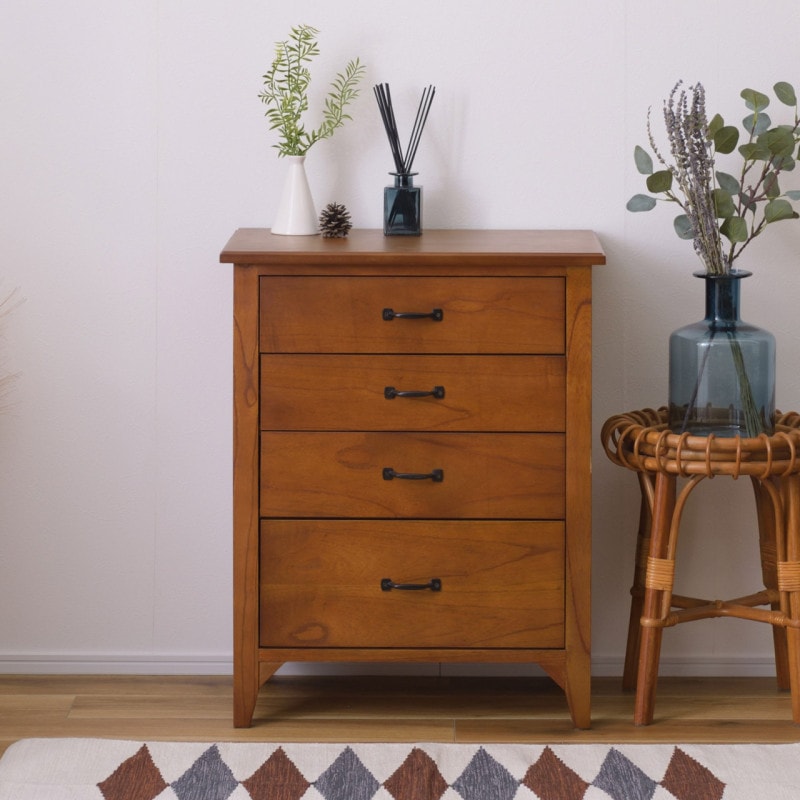 ミニチェスト】 【ティンバー】 60×40×75cm｜ベッド・マットレス