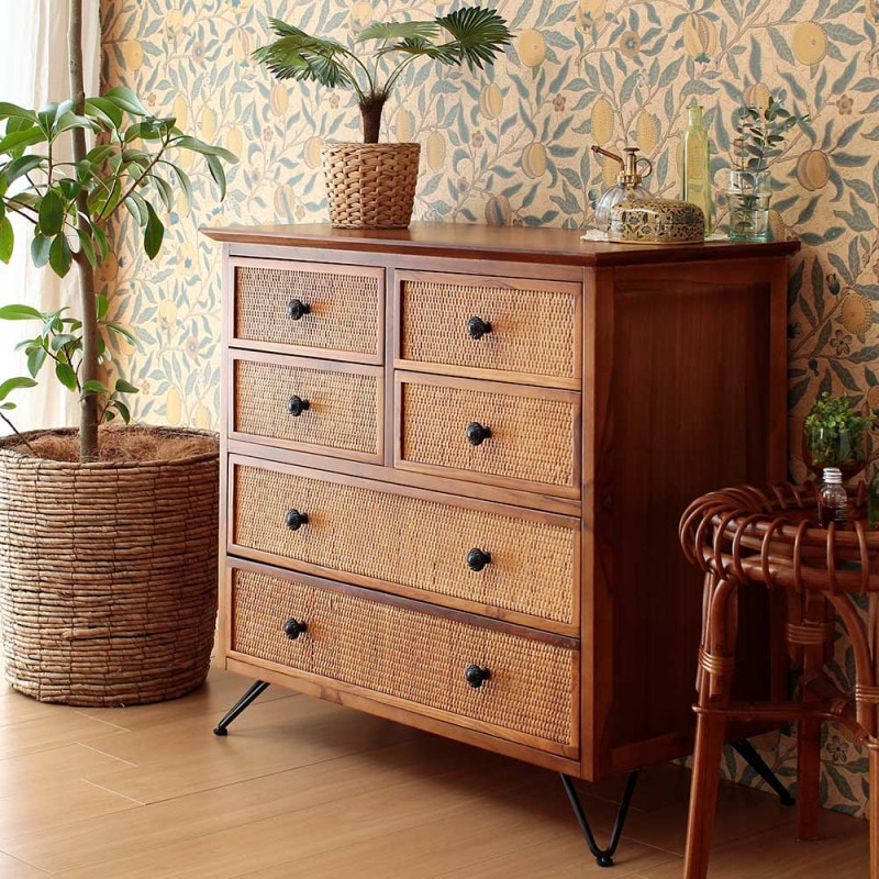 チェスト 【ラタン】 80×40×75cm｜ベッド・マットレス・インテリア家具