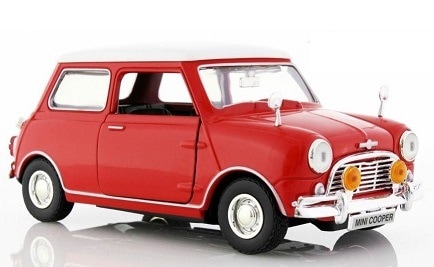 1/18 Mini Cooper 1967 ミニ クーパー 赤 白 梱包サイズ80 | ミニカー