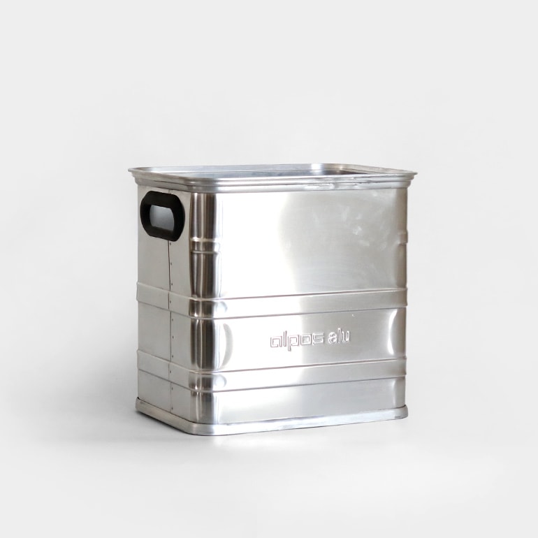 ALPOS アルポス｜ALUMINUM CONTAINER OPEN TOP (Silver) L 67L 通販