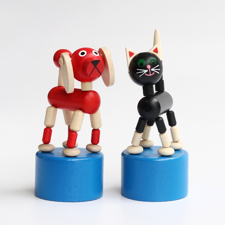 DETOA デトア｜Wooden Push Up Toy Dog・Black Cat 通販｜DUPON35