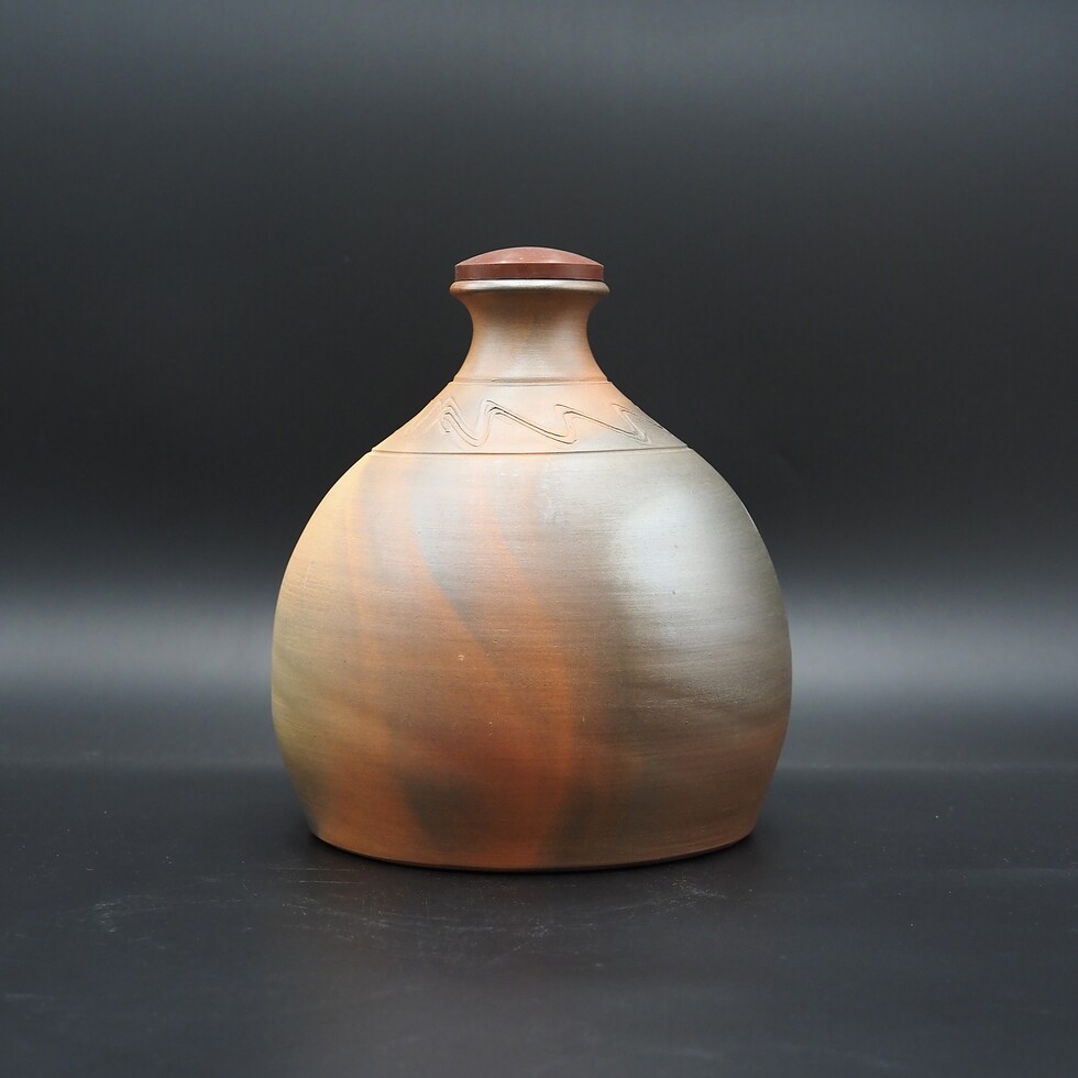 アウトレット(B級)品】忠孝オリジナル陶器「琉球城焼 一升空甕（1800ml