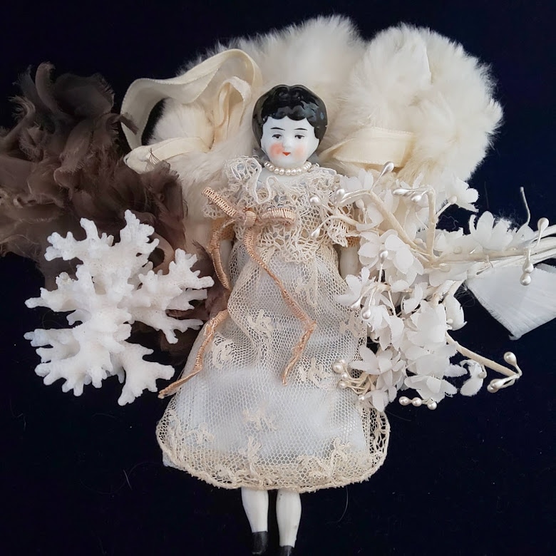 チャイナヘッドドール ビンテージ ヴィンテージ エンジェル天使 レア