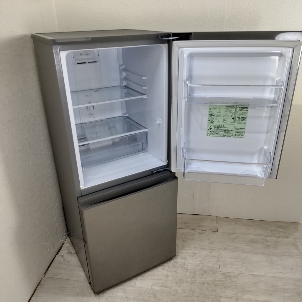 AQUA/アクア 126L ノンフロン冷凍冷蔵庫 AQR-13J(S) グレー系 札幌 東区