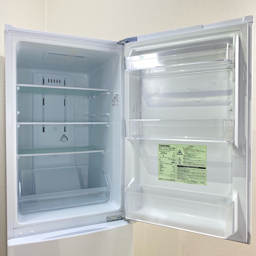 訳あり大特価！【福岡県限定】送料無料 2019年東芝 2ドア冷蔵庫153L 訳