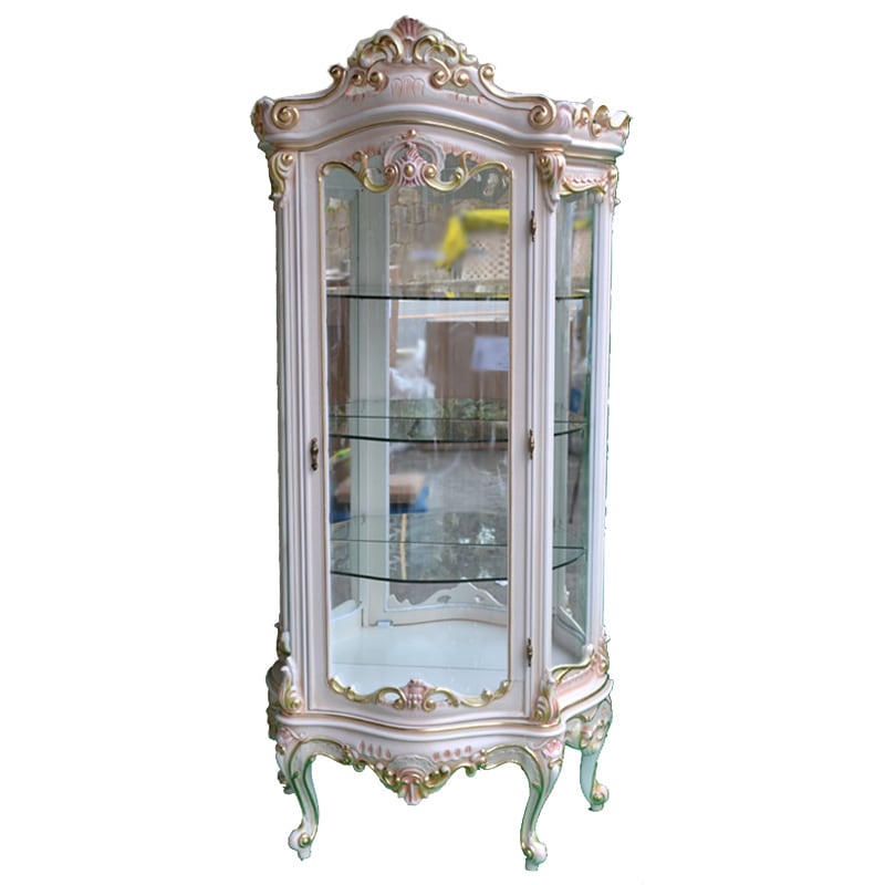 お引き取り商品 ロココ調家具：トールキャビネット1901|アンティーク調