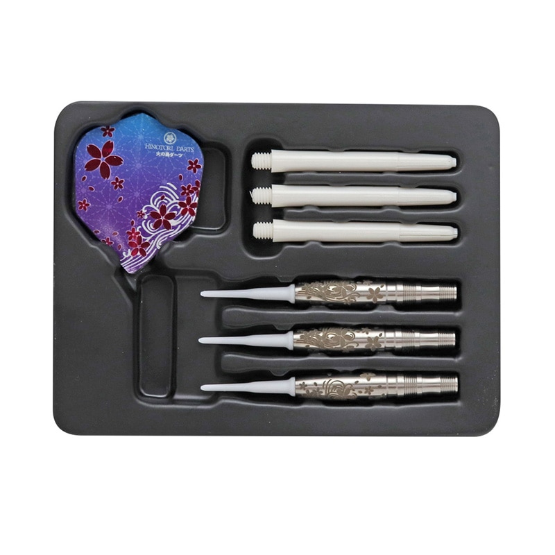 ☆HINOTIRI 80T SAKURAブラックダーツ 85%タングステン ダーツ