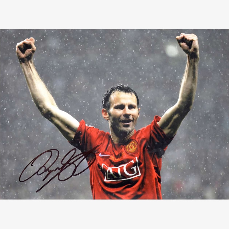 証明書付きライアン・ギグス マンチェスター・ユナイテッド 直筆サイン