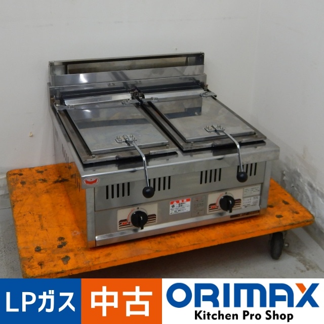中古】 A07115 ガス餃子焼き機 卓上型 マルゼン MGZ-066W 2020年製 LP