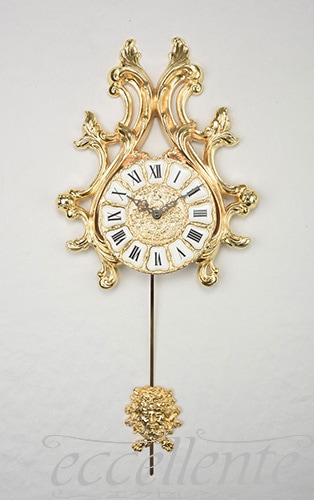 イタリア製 壁掛け時計 Zeus ゴールド｜OB-612 | イタリア家具