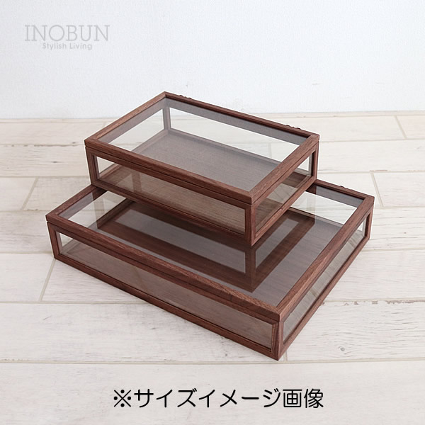 次回1/末予定】La Luz（ラ・ルース） ガラス ジュエリーボックス 木製