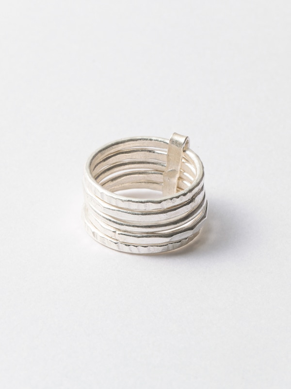 10.5号】カレンシルバーリング （ 5連タイプ） ｜KANKAN ONLINE SHOP