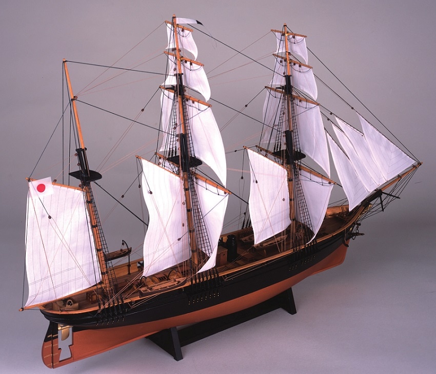 WDJ-4104 木製帆船模型 1/75 咸臨丸（帆付） | 男の隠れ家掲載商品