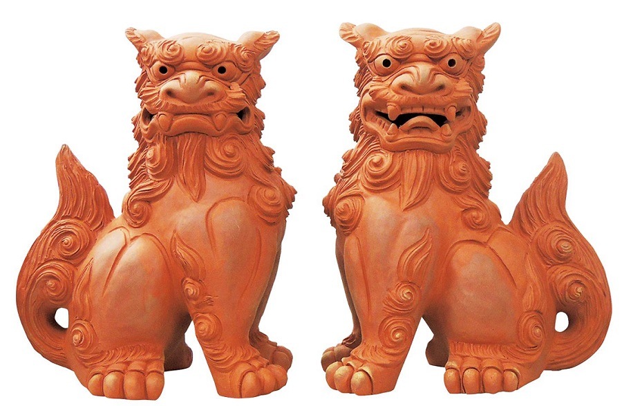 AT-4811 シーサー／門柱赤焼 | すべての商品 | えがおプラス