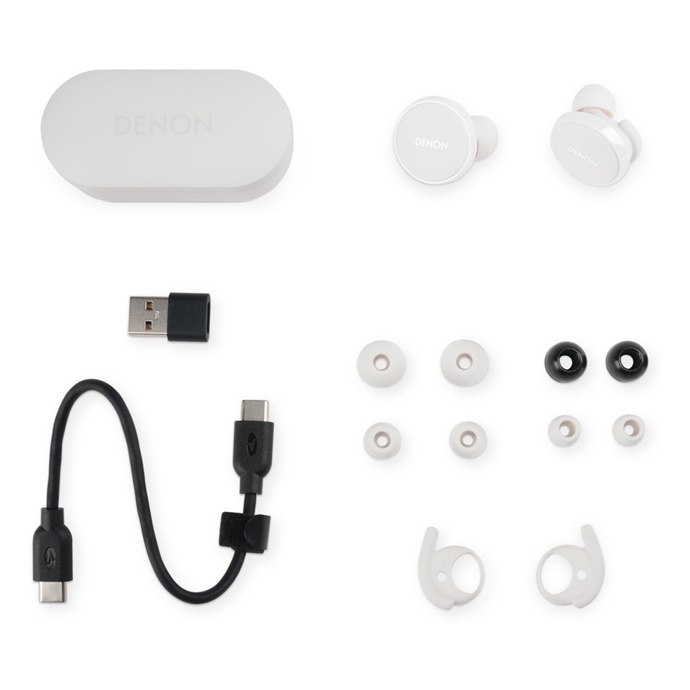 DENON - PerL Pro/ホワイト（AHC15PLWTEM）ノイズキャンセリング・完全