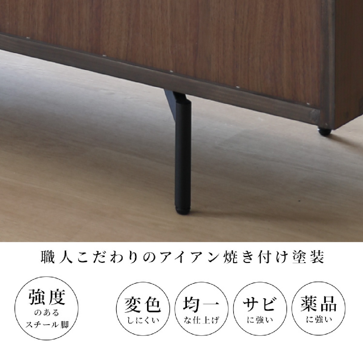 英国アンティークSCHREiBER製サイドボード/木製机テレビ台(91-180