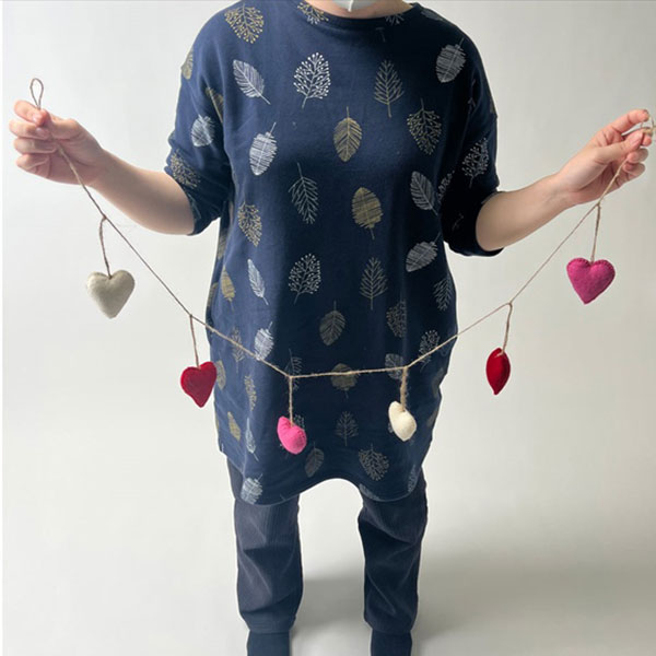 ウールハートガーランド L120cm | 5.イベント装飾用品,春の装飾品