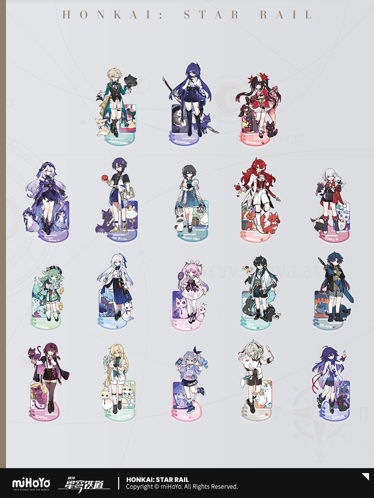 崩壊：スターレイル ちびネコシリーズ アクリルスタンド 11月仮予約