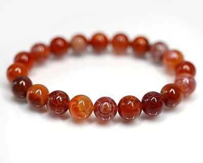 ファイヤーアゲート イレギュラーブレスレット No.7 最高級（5A）｜最