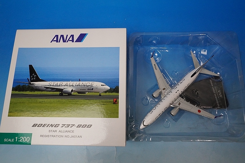 JFox 1/200 ANA 737-800 JA51ANスターアライアンス塗装 JFox 1/200 ANA