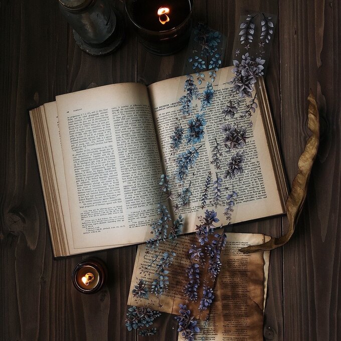 樂意Loidesign]星野 星葉柄 クリアPETテープ(剥離紙付き) 台湾