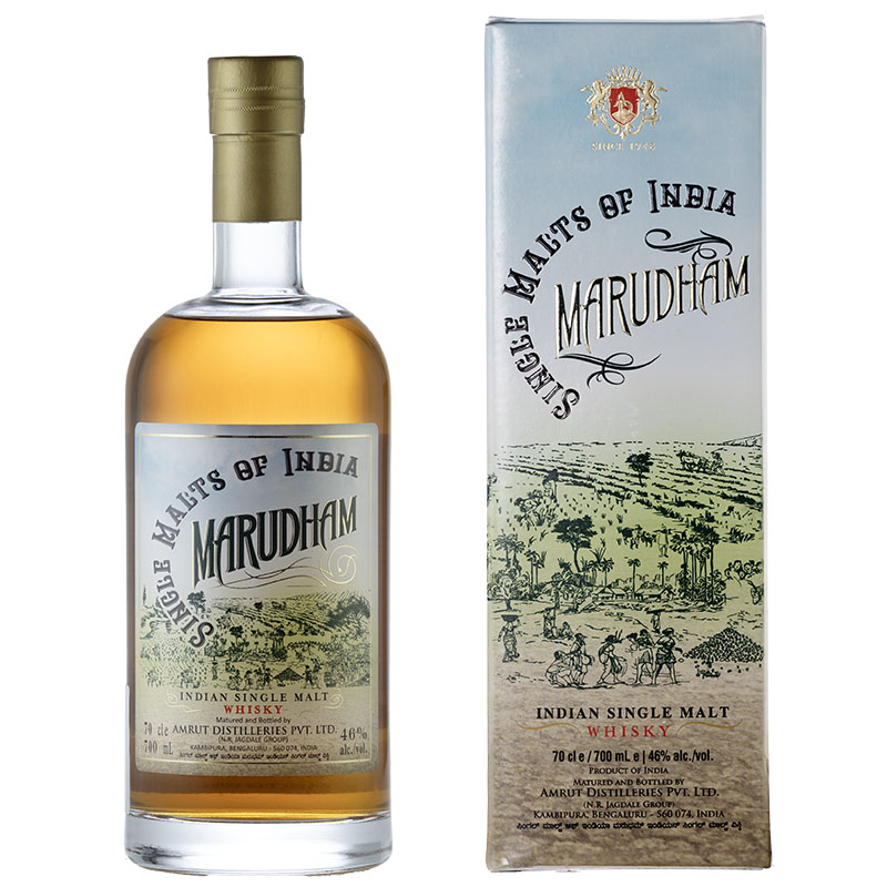 AMRUT SINGLE MALTS OF INDIA MARUDHAM INDIAN SINGLE MALT WHISKY 46