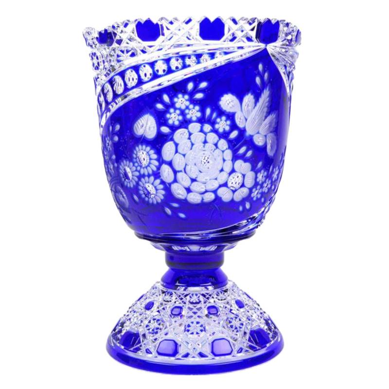 ELBE crystal 紫色花瓶 高さ約40cm ELBE crystal 紫色花瓶 高さ約40cm