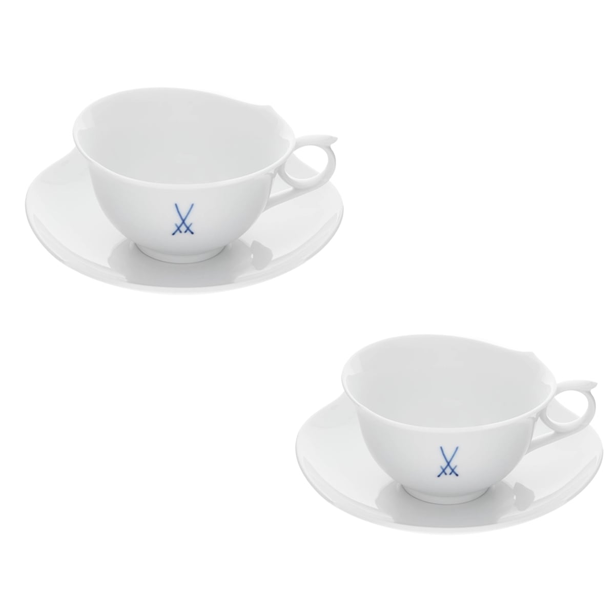 S144-1 オールドマイセン ボタン双剣 朱金オニオン プレート ma いか