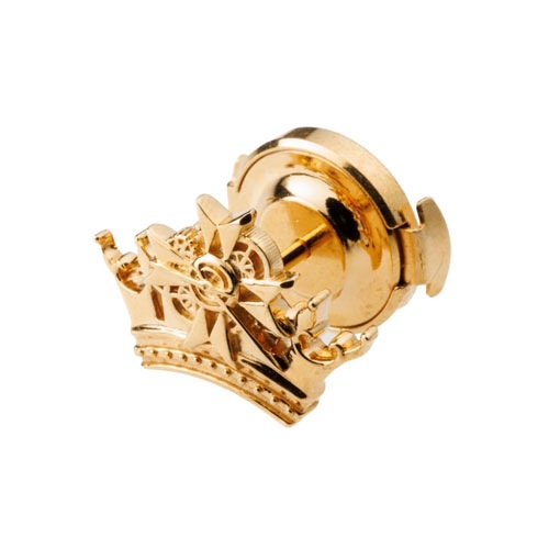 ≪VALSHE× GINTOKI コラボアクセサリー≫K10製ピンバッチ/イエロー