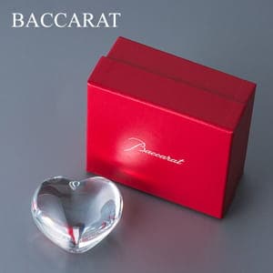 バカラ Baccarat ペーパーウェイト ハート 文鎮 クリア 1761531 Coeur