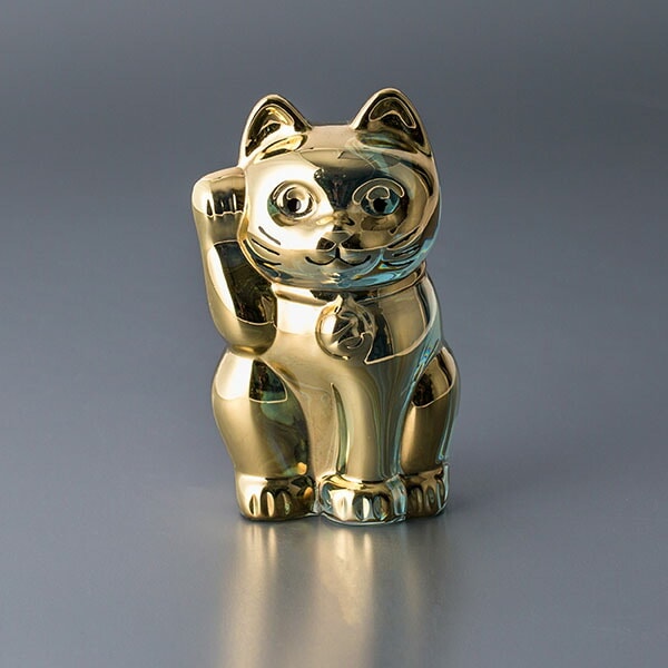 バカラ まねき猫 置物 クリスタル ガラス ゴールド 2612997 Baccarat