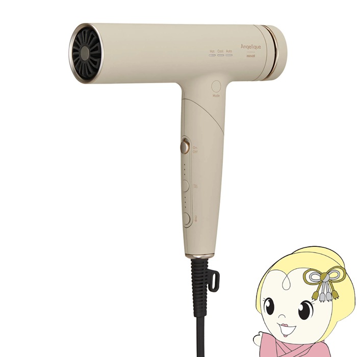 プラズマイオンヘアドライヤー Angelique アンジェリーク 軽量 ソフト