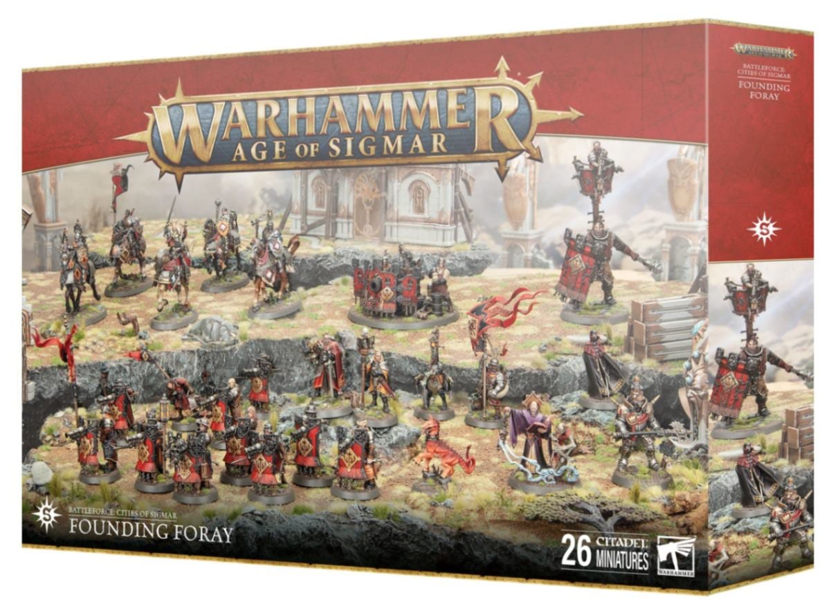 warhammer AoS シグマーの城塞都市 組み立て済未塗装人間セット