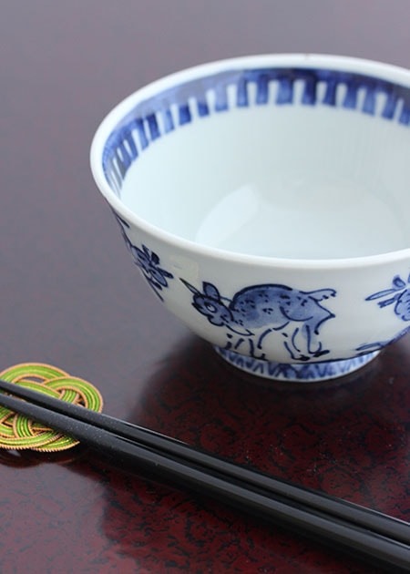 九谷萌春 夏用茶碗「花火」 九谷萌春 夏用茶碗「花火」 （春萌