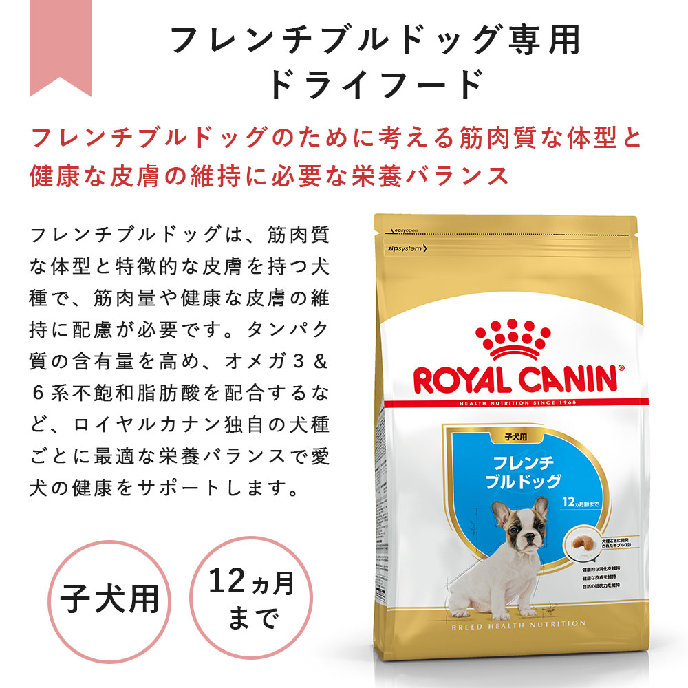 ロイヤルカナン フレンチブルドッグ 1kg 子犬用 中型犬用 生後12カ月齢