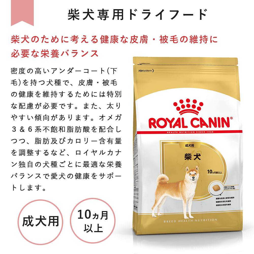 ロイヤルカナン 柴犬成犬用 8キロ×二袋 : ロイヤルカナン