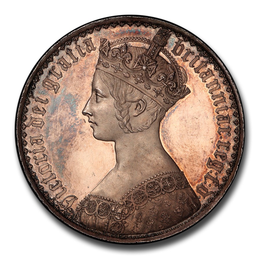 ゴチッククラウン銀貨 1847年 ビクトリア女王 【公式通販】